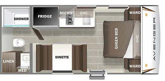 Prime Time Avenger LT 16FQ floor plan