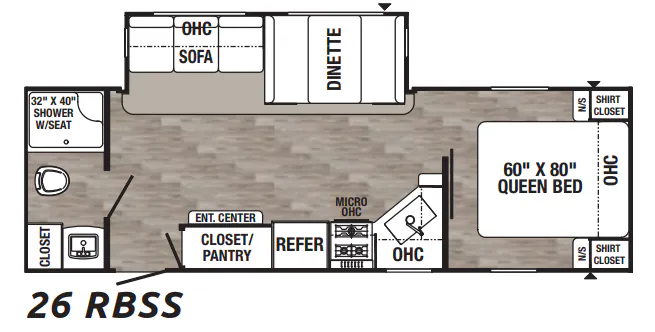Palomino Puma 26RBSS floor plan