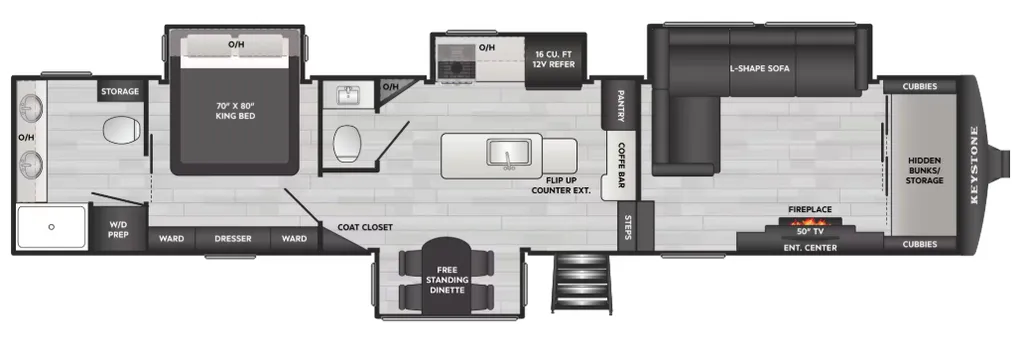 2026 Keystone Sprinter 3800FLB floor plan