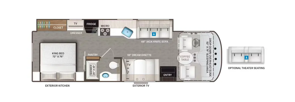 2026 Thor Motor Coach Windsport 29L floor plan