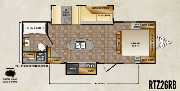CrossRoads Rezerve RTZ26RB floor plan