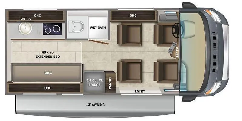 Entegra Coach Ethos 20A floor plan