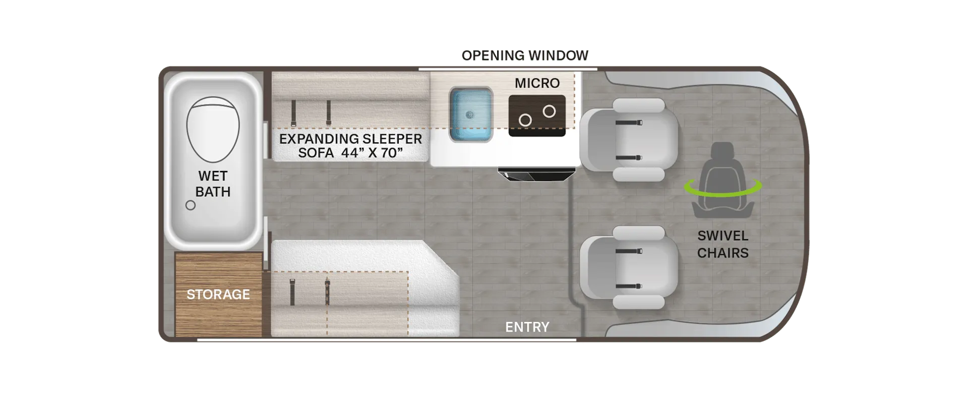 Thor Motor Coach Scope 18G floor plan