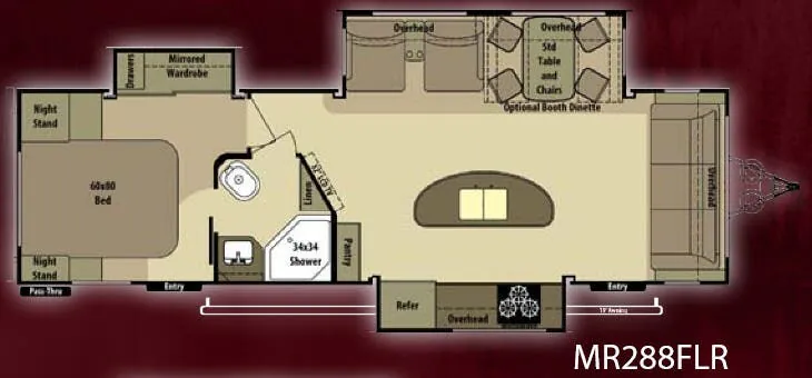 Highland Ridge Mesa Ridge MR288FLR floor plan