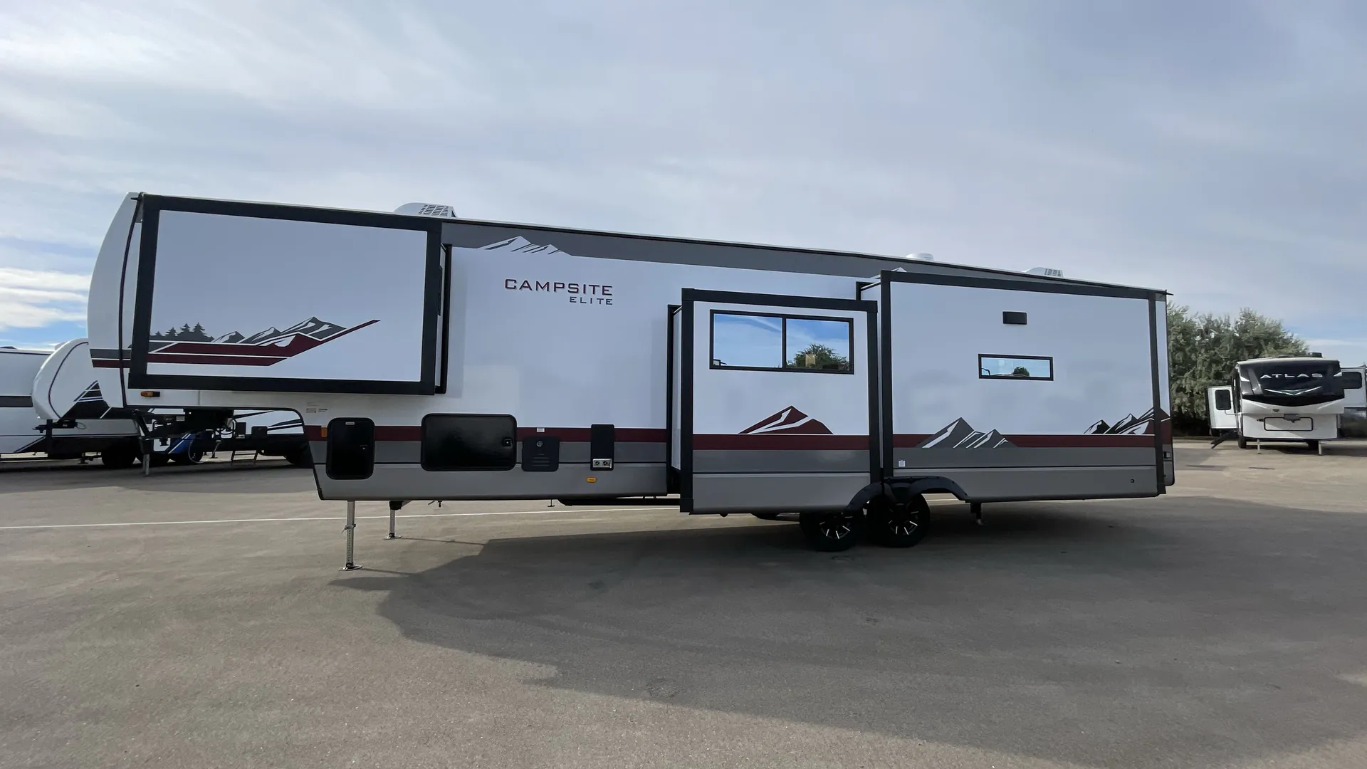 2027 Forest River Campsite Elite 36RF — off campside