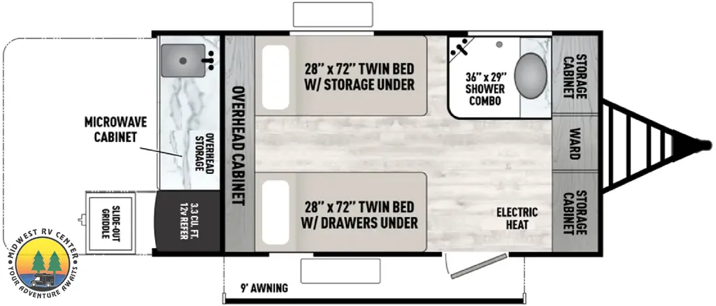 2025 Coachmen Clipper ROK 11000ROK floor plan