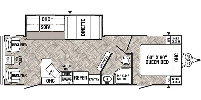 2019 Palomino Puma 27RLSS - Floor plan