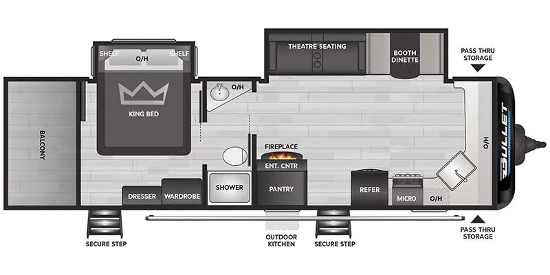 Keystone Bullet Premium 271KBS floor plan