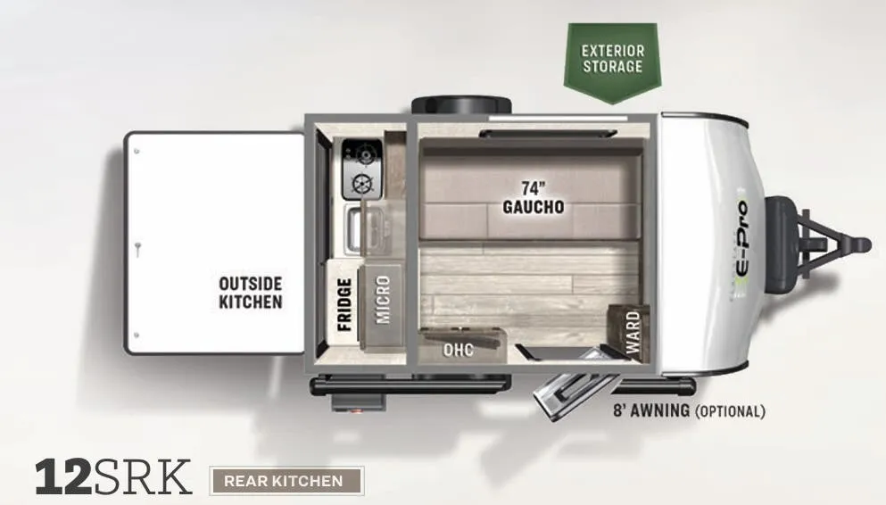 Forest River Flagstaff E-Pro 12SRK floor plan