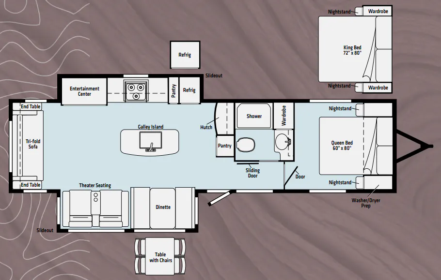 Winnebago Voyage V3235RL floor plan