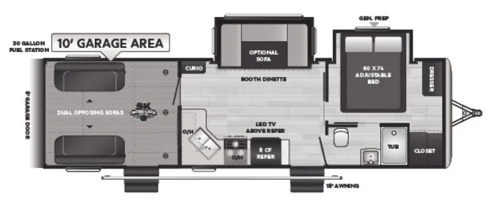 Keystone Impact 29V floor plan