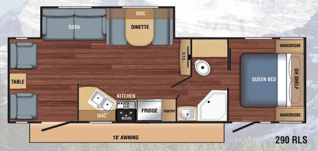 Braxton Creek LX 290RLS floor plan