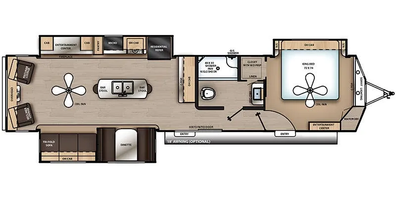 Coachmen Catalina Destination 39RLTS floor plan