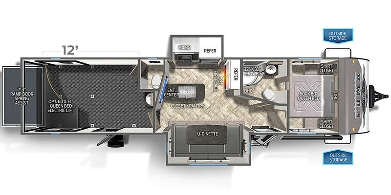 Palomino Puma 33THDS floor plan