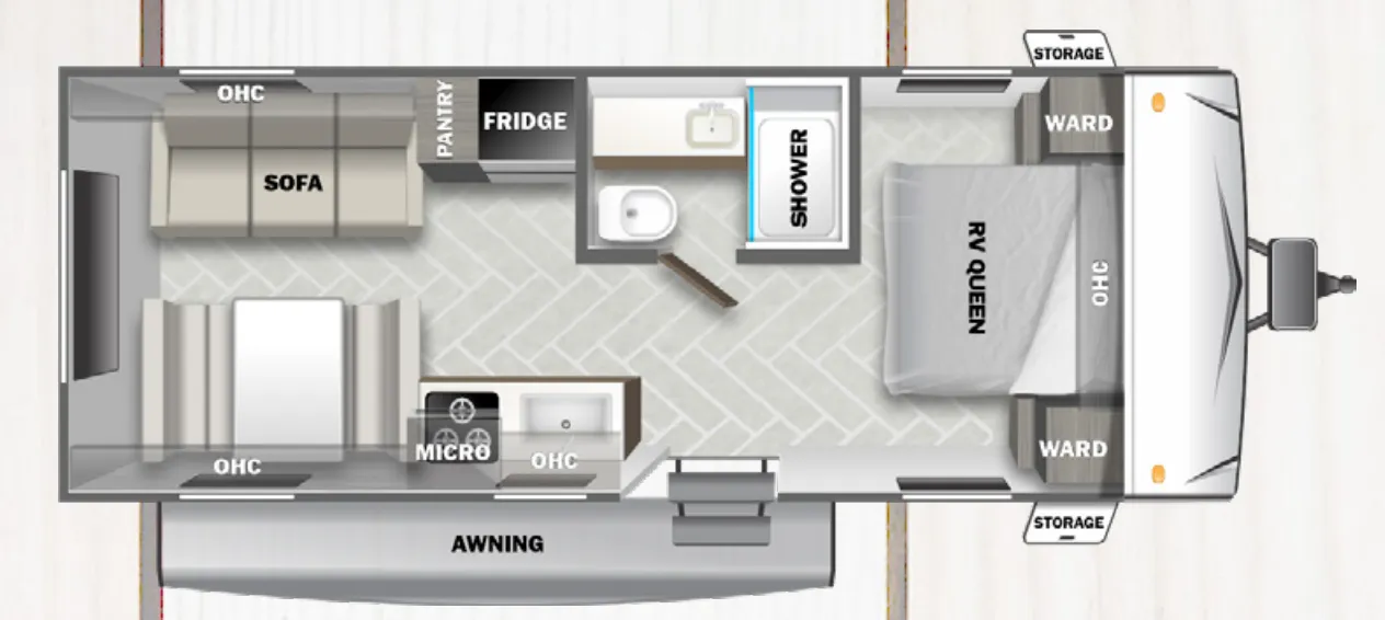 Forest River Wildwood 208RD floor plan