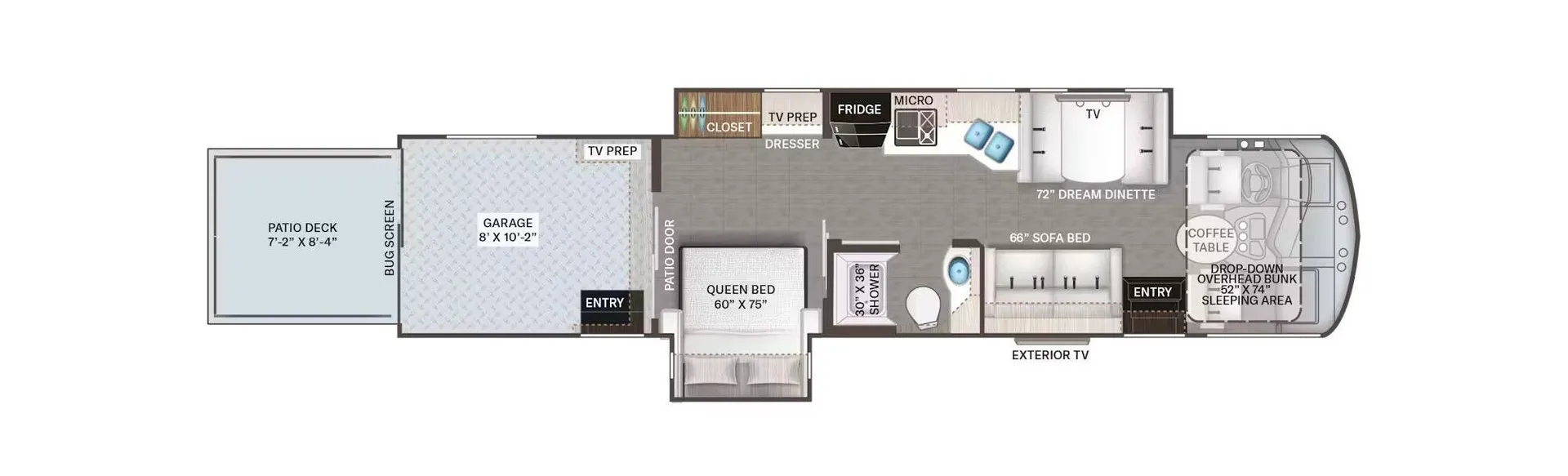 2026 Thor Motor Coach Outlaw Wild West Edition 38M - Floor plan