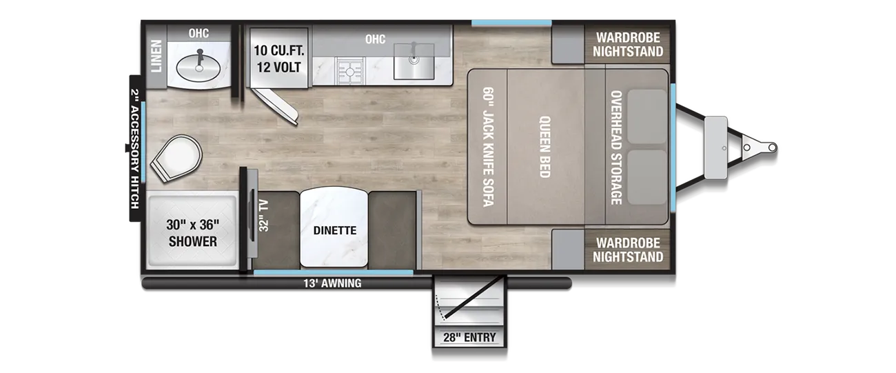 2026 Alliance RV Delta Solo RB152 - Floor plan
