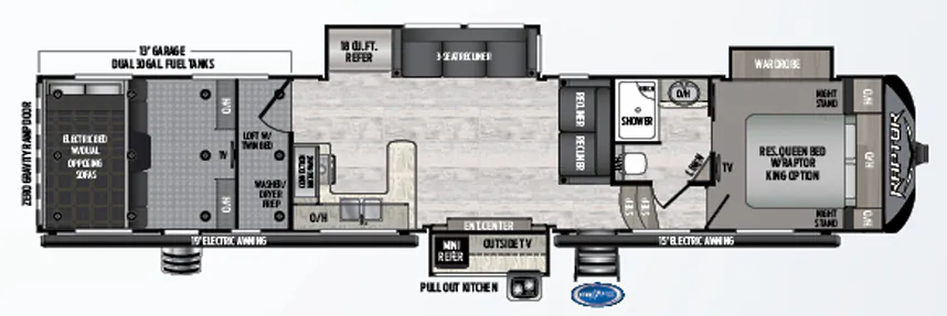 Keystone Raptor 423 floor plan
