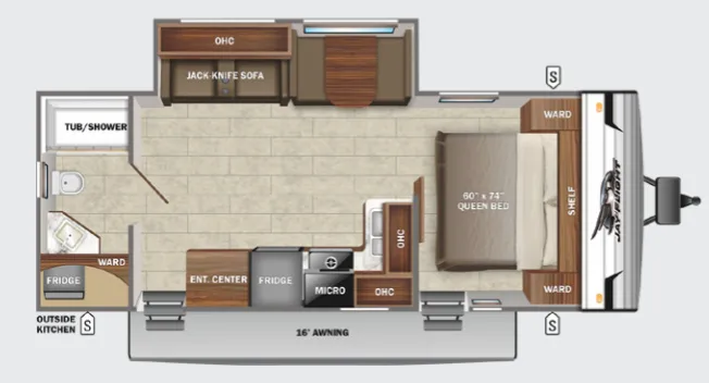 Jayco Jay Flight SLX 8 263RBS floor plan