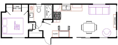 Elevation Park Model Company 3 Series 3-102 floor plan