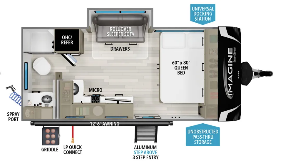Grand Design Imagine AIM 16ML floor plan