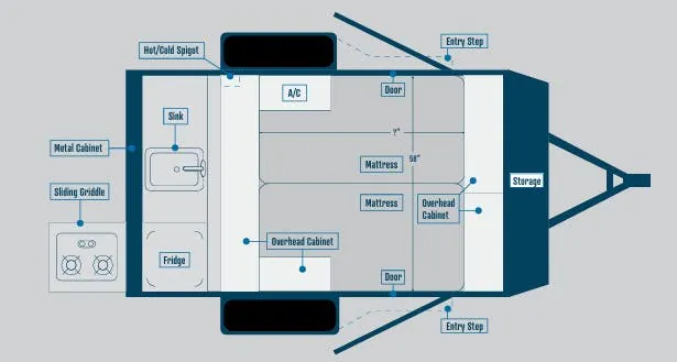 Bontrager Outdoors Compact 10ROK floor plan