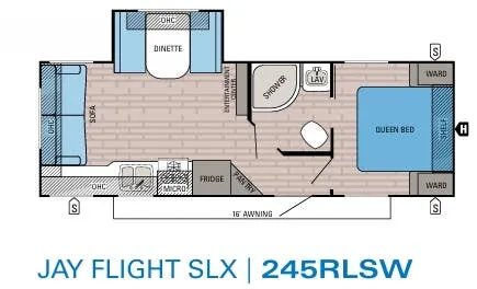 Jayco Jay Flight SLX 245RLSW floor plan