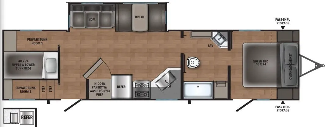 Shasta I-5 5 533BH floor plan
