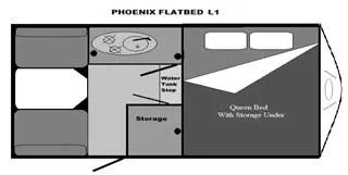 Phoenix Campers Flatbed LEVEL 1 floor plan