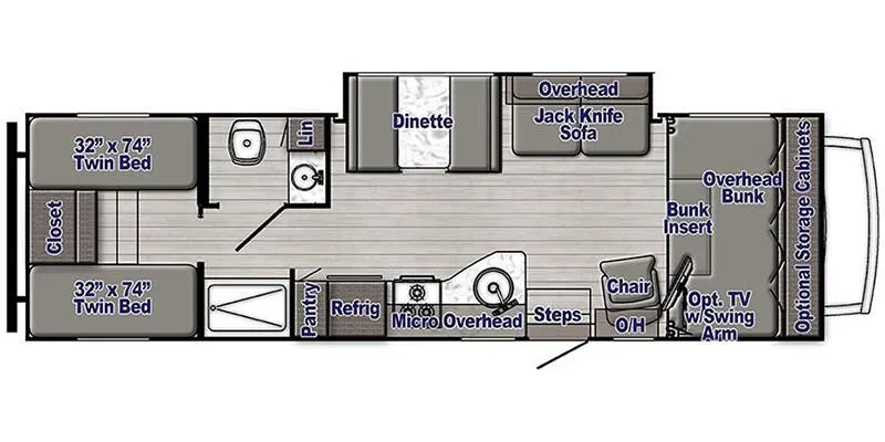 Gulf Stream Conquest Class C 6315 floor plan