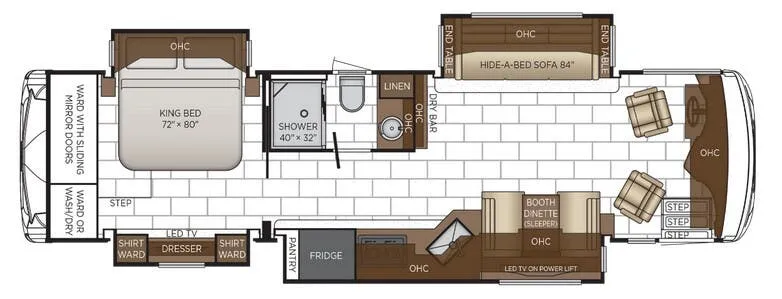2026 Newmar Ventana 3512 - Floor plan