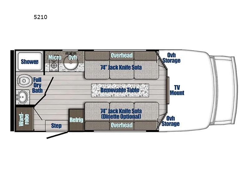 2026 Gulf Stream BT Cruiser 5210 - Floor plan
