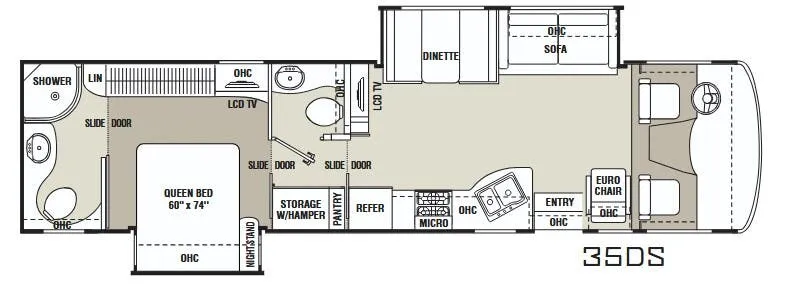 Coachmen Mirada 35DS floor plan