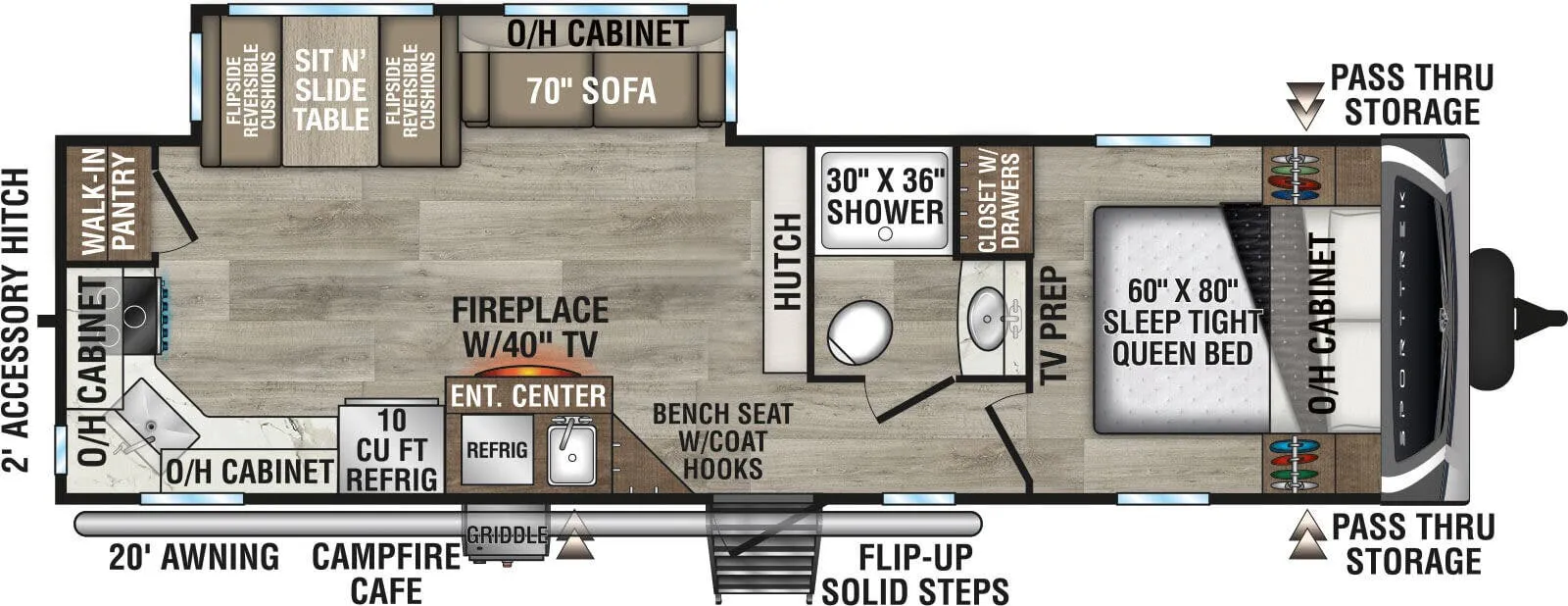 2026 Venture RV SportTrek ST291VRK - Floor plan