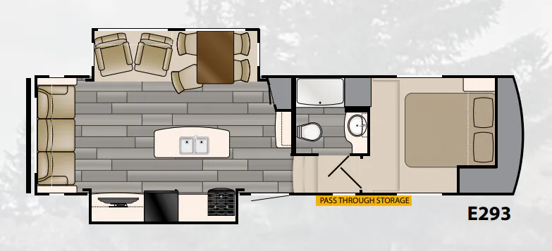 Heartland ElkRidge Xtreme Light E 293 floor plan