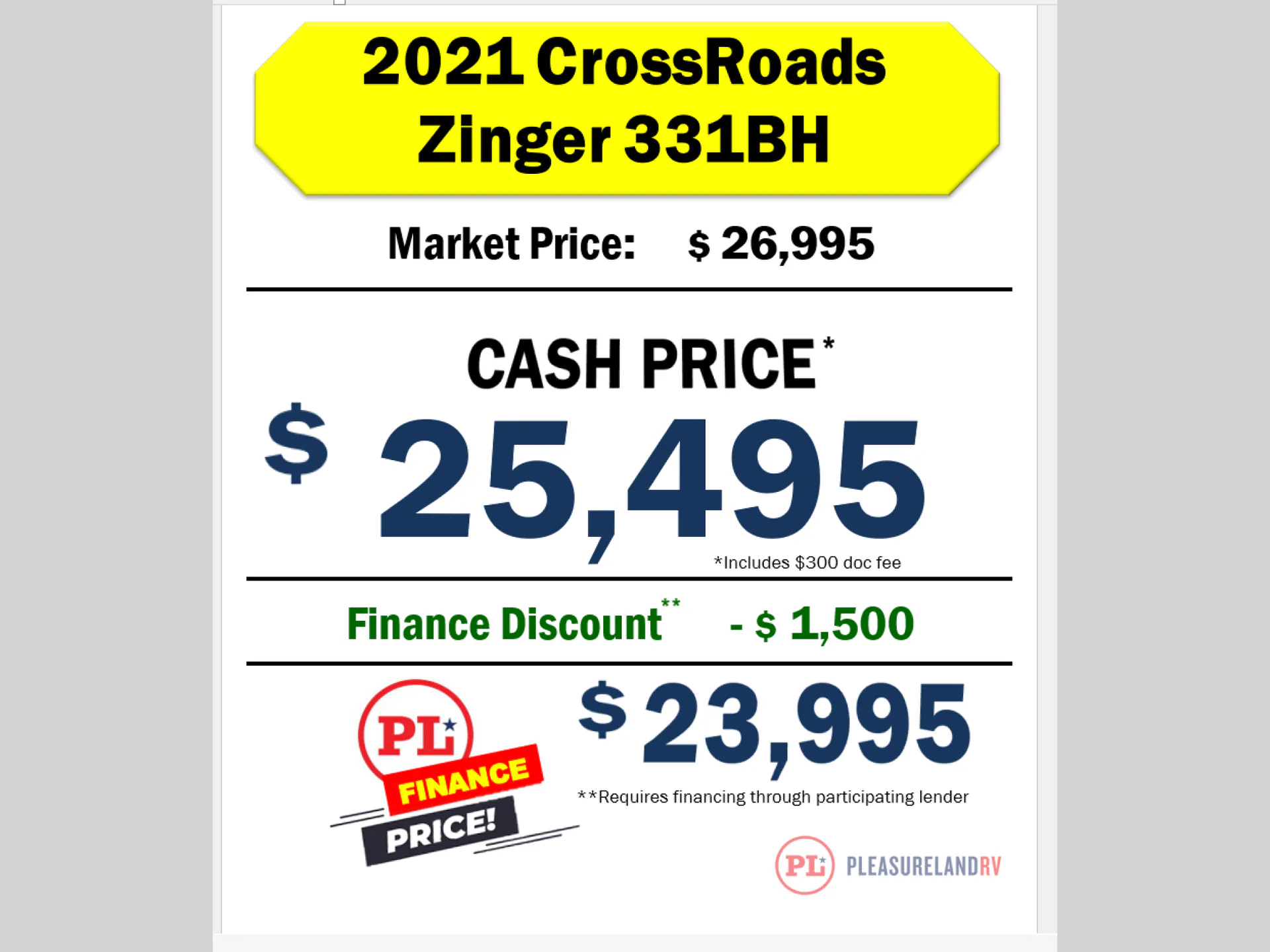 2021 CrossRoads Zinger 331BH - Photo 2
