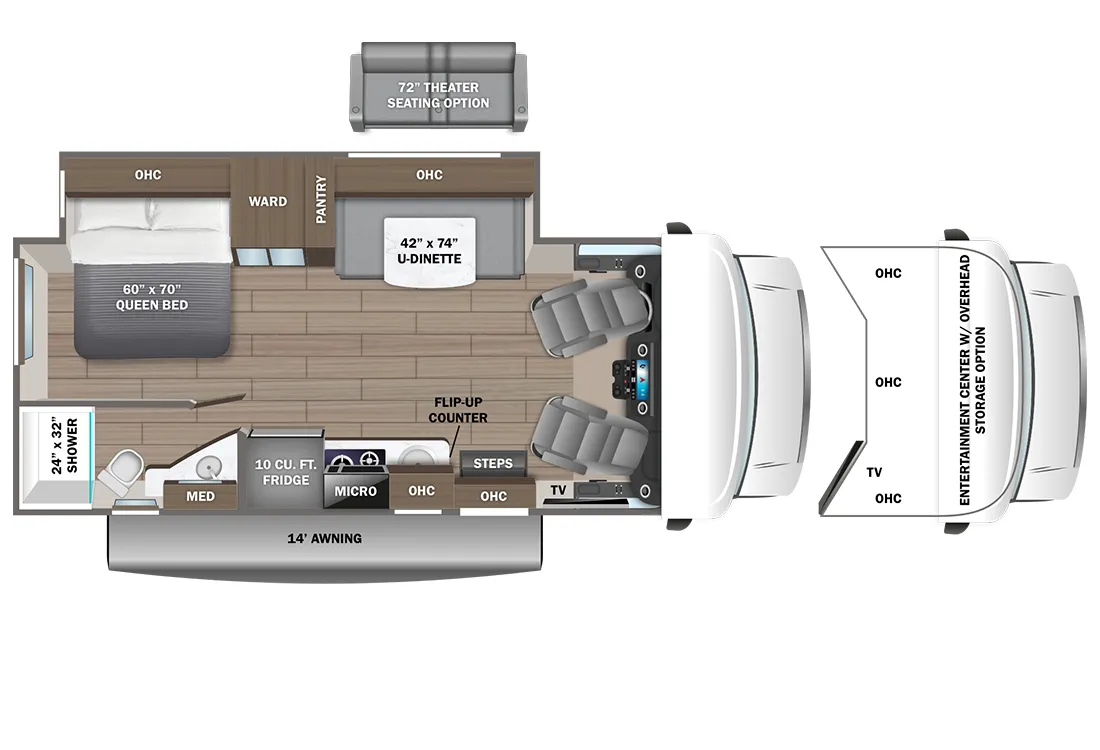2026 Entegra Coach Qwest SE 24L - Floor plan