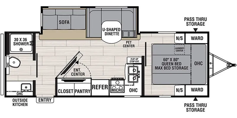2025 Coachmen Northern Spirit Ultra Lite 2557RB - Floor plan
