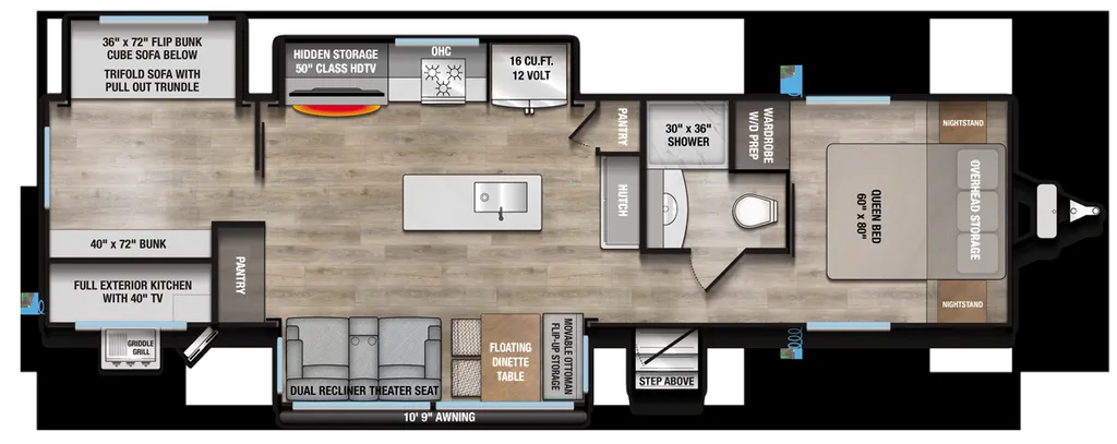 2026 Alliance RV Avenue 333BH floor plan