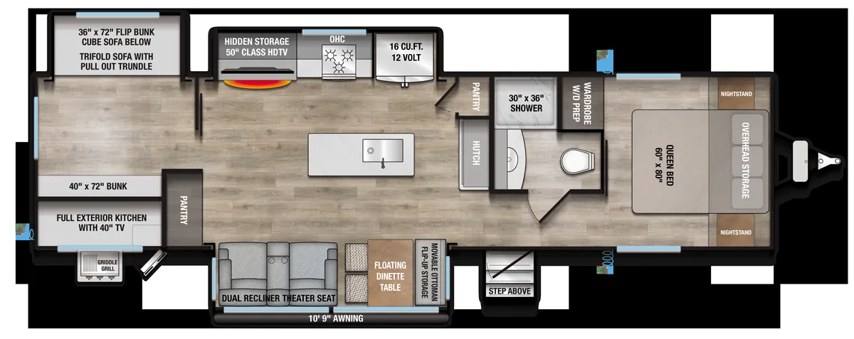 2026 Alliance RV Avenue 333BH - Floor plan
