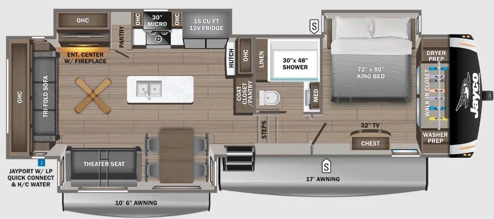 Jayco Eagle 321RSTS floor plan