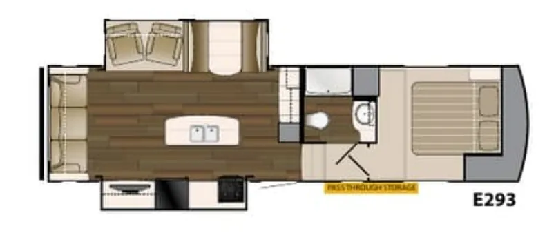Heartland ElkRidge Xtreme Light E 293 floor plan