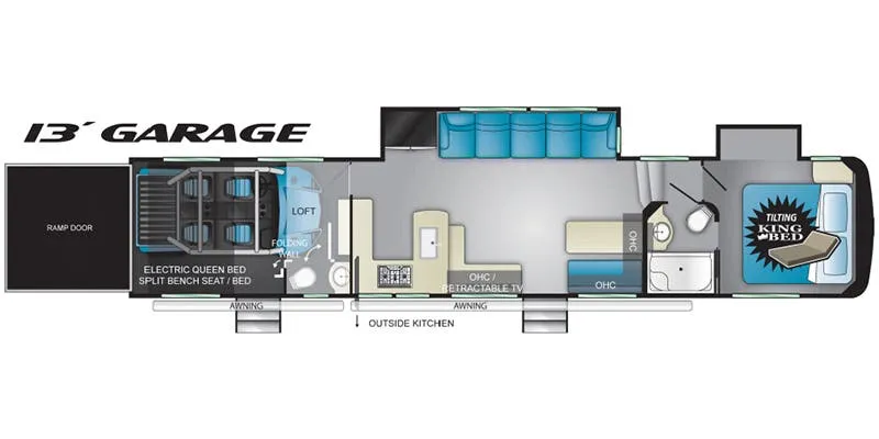 Heartland Cyclone CY 4101 King floor plan
