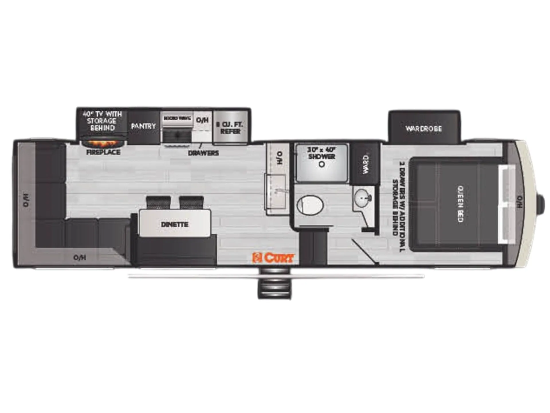 Keystone Arcadia Super Lite 3250RL floor plan