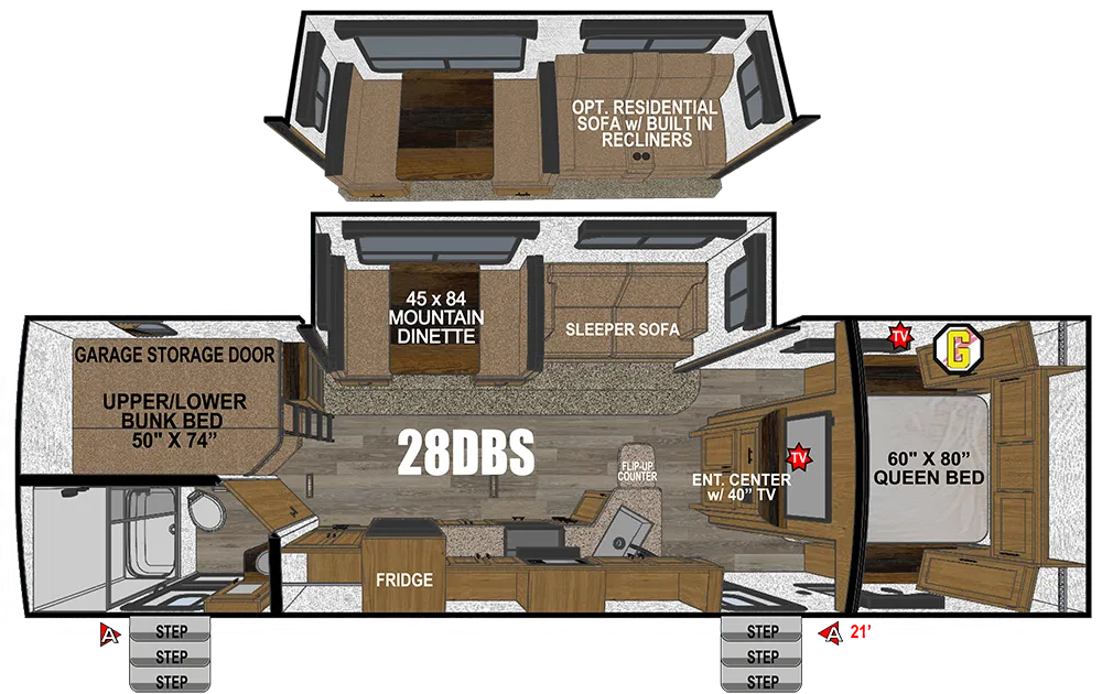 2026 Outdoors Rv MTN TRX 28DBS - Photo 2