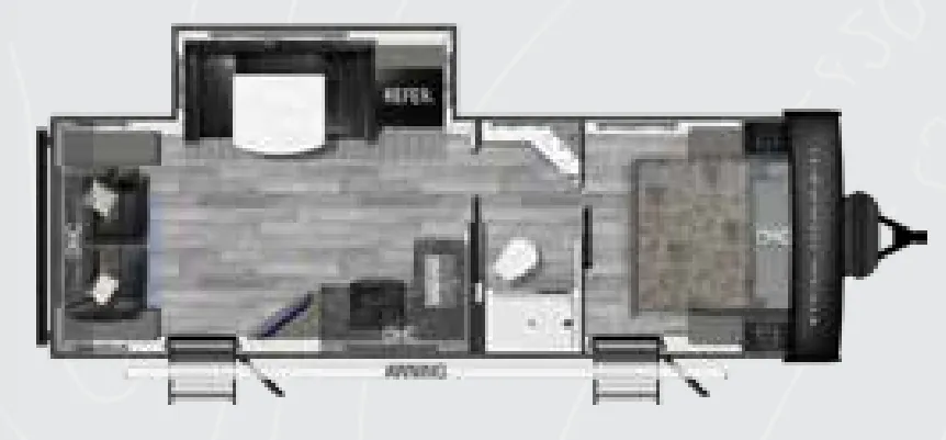 Heartland Trail Runner 255RL floor plan