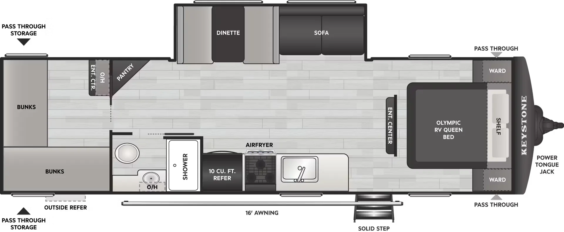 2026 Keystone Springdale 2880BRS - Floor plan