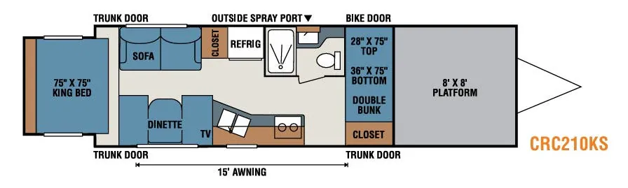 K-Z Rock Climber CRC210KS floor plan