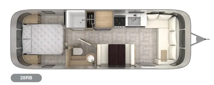 2023 Airstream Pottery Barn 28RB floor plan
