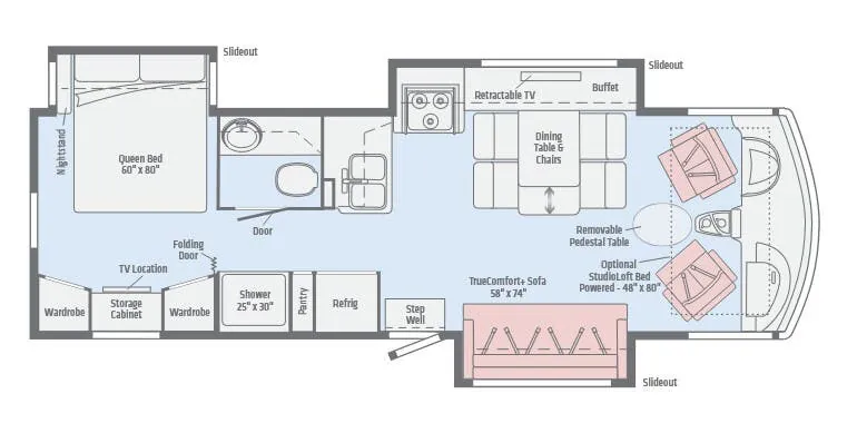 Winnebago Adventurer 30T floor plan
